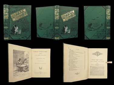 1887 Uncle Toms Cabin Illustrated Beecher Stowe Slavery Abolition Civil War