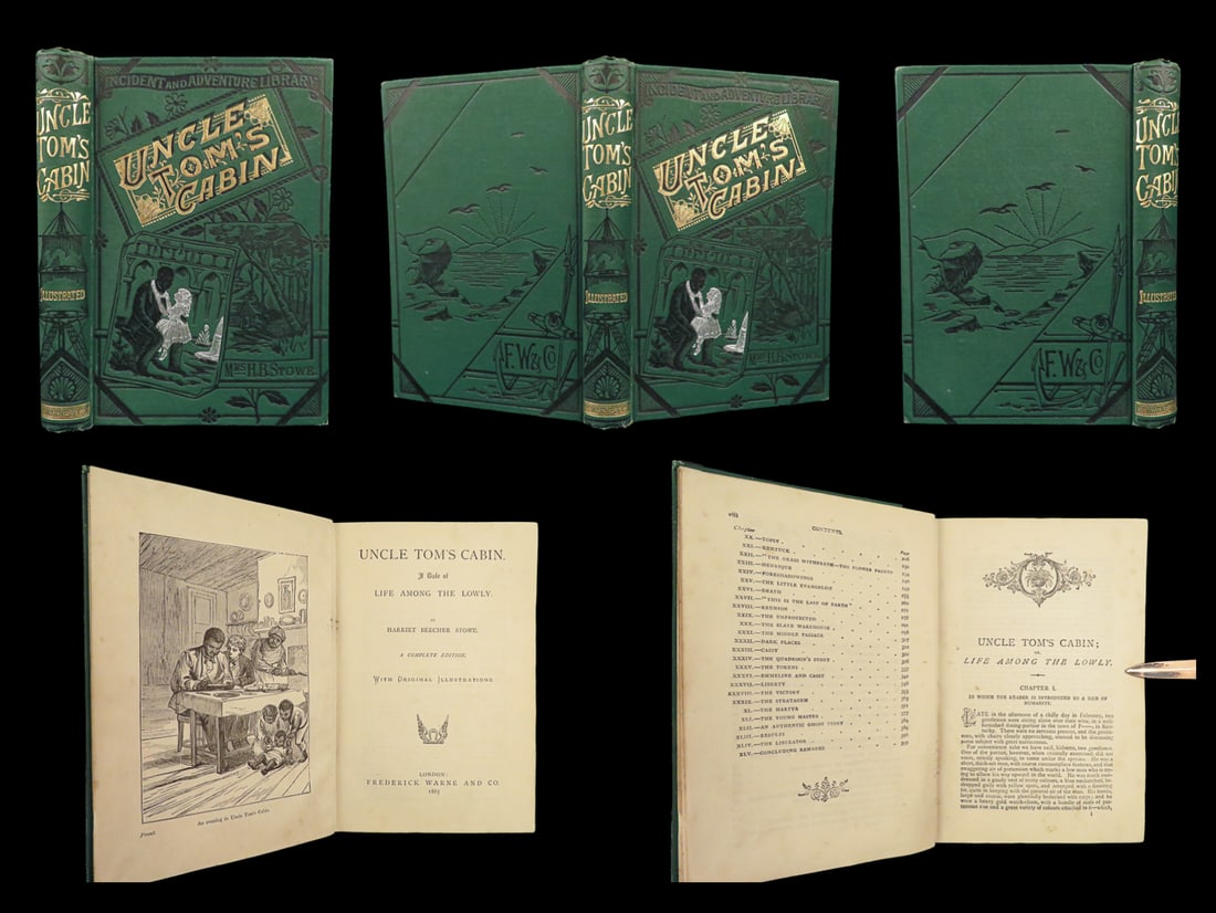 1887 Uncle Toms Cabin Illustrated Beecher Stowe Slavery Abolition Civil War (1 of 10)