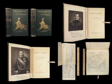 1888 Civil War 1st ed General Sheridan Personal Memoirs Union Native Americans