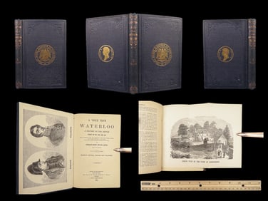 1889 Voice from Waterloo Napoleon Bonaparte Wars Letters Edward Cotton Portraits