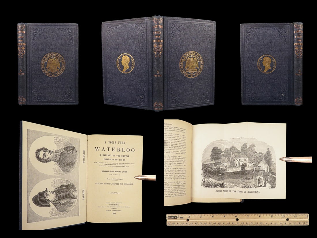 1889 Voice from Waterloo Napoleon Bonaparte Wars Letters Edward Cotton Portraits (1 of 10)