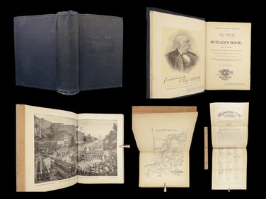 1892 Civil War New Orleans 1ed Benjamin Butler Autobiography Illustrated MAPS