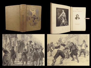 1894 Three Musketeers Alexandre Dumas French Literature Mousquetaires English