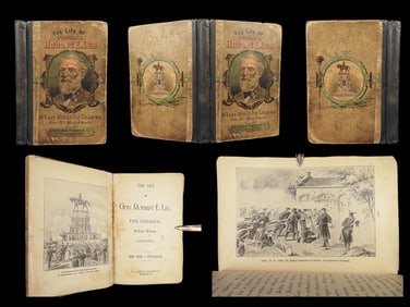1895 Robert E Lee 1ed Civil WAR Confederate General CSA Battles MAPS Illustrated