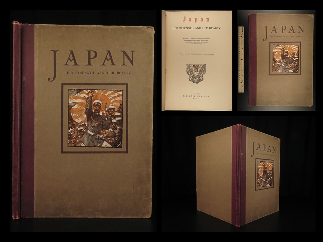 1904 1st ed Japan HUGE Russo-Japanese WAR Asia Korea Military Photos FOLIO: 1904 1st ed Japan HUGE Russo-Japanese WAR Asia Korea Military Photos FOLIO Japan: Her Strength and Her Beauty contains photographs of the Japanese armed forces, portraits of military and naval officer