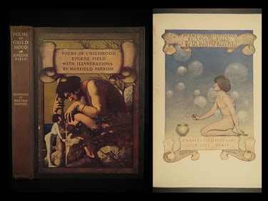 1904 1ed Maxfield Parrish ART Poems of Childhood Eugene Field Poetry Missouri