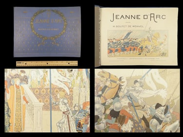 1910 Joan of Arc Jeanne dArc France 100 Years War History Illustrated Monvel