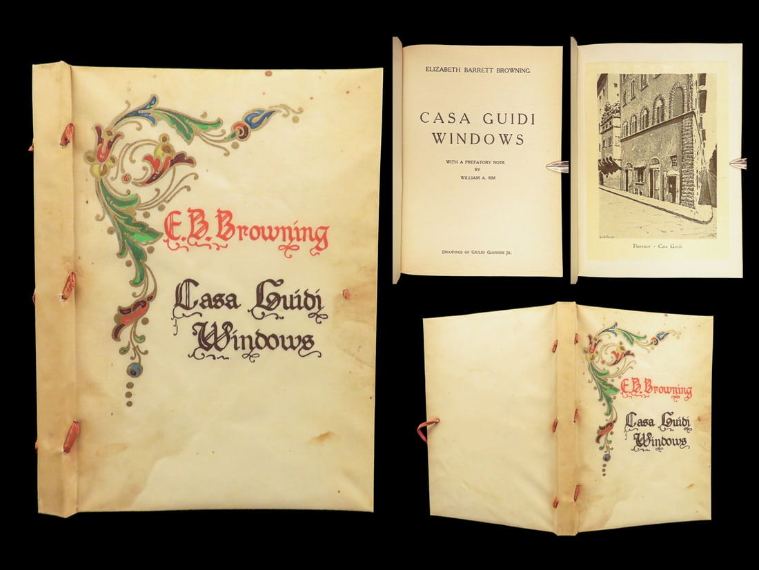 1926 Casa Guidi Windows Elizabeth Browning Poetry Unification of Italy Photo: 1926 Casa Guidi Windows Elizabeth Browning Poetry Unification of Italy Photo Elizabeth Barrett Browning was a prominent English poet of the Victorian era. She was quite popular in both England and Ame