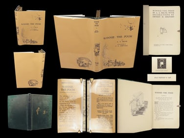 1926 Winnie the Pooh TRUE 1st ed 1st AA Milne Illustrated Childrens Literature