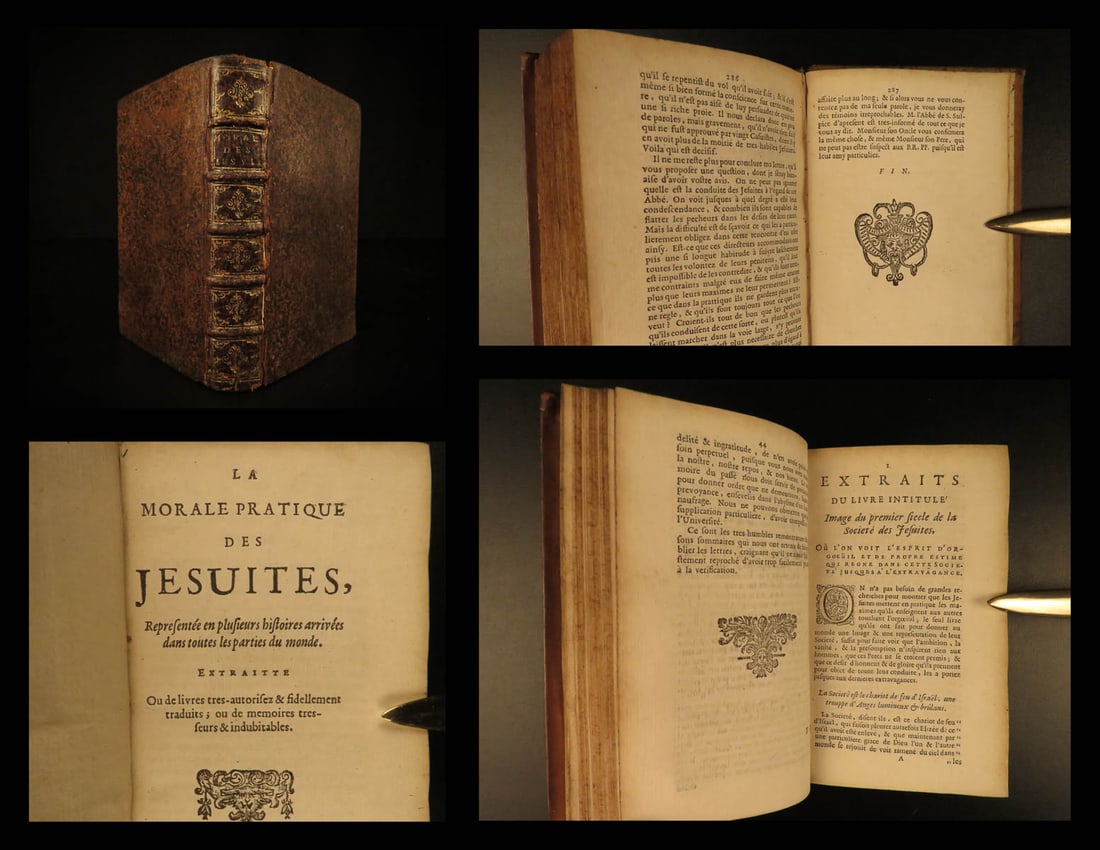 1669 JESUIT Moral Practices Loyola Catholic Missions Jansenist Cambout Elzevier (1 of 14)