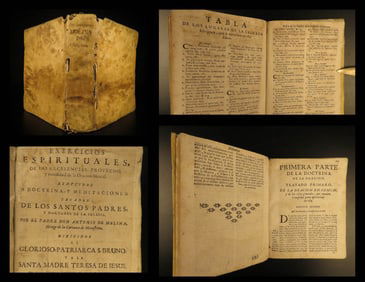 1686 Spanish Antonio de Molina Spiritual Exercises Catholic Carthusian Zaragoza