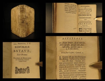 1689 1st ed Republicae Batavia Holland Dutch Netherlands LAW Politics Houtuyn