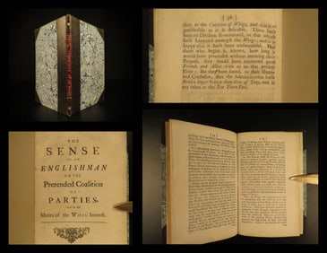 1735 1ed Sense of an Englishman WHIGS TORIES British Political Reform Jacobite