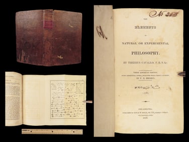 1825 Cavallo Physics Science Experiments PLATES Astronomy Optics Mechanics RARE