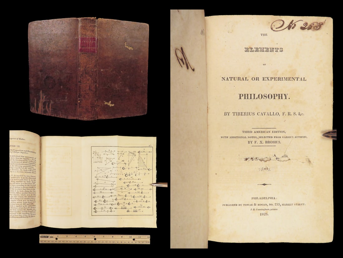 1825 Cavallo Physics Science Experiments PLATES Astronomy Optics Mechanics RARE (1 of 10)