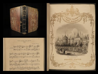 1850 Classical Piano Music Military Marches British & French Henri Herz London