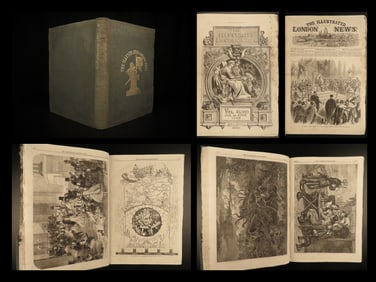 1866 HUGE Illustrated London News American Ships Arab Villages Taiping Rebellion