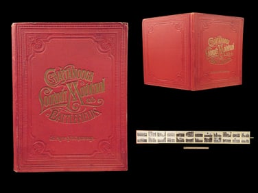 1890 Chattanooga Lookout Mountain & Civil War Battlefield Illustrated Tennessee