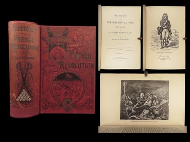1890 French Revolution 1ed Reign of Terror Versailles Bastille Napoleon Northrop