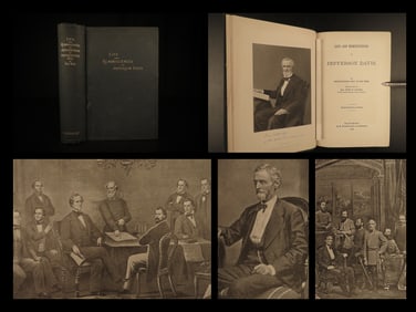 1890 1ed Life of Jefferson Davis CSA President Civil War Lincoln Assassination
