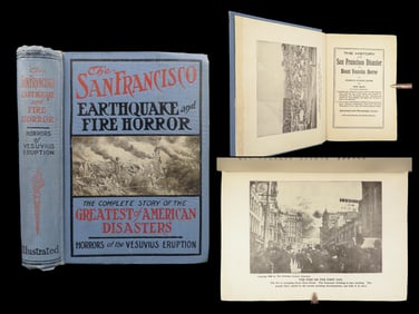 1906 San Francisco 1ed California Earthquake & Vesuvius Archaeology Disasters