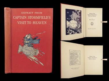 1909 Mark TWAIN Last Book 1ed Captain Stormfields Visit to Heaven Illustrated