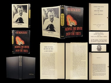 1950 Hemingway 1ed/1st Across the River and Into the Trees WWI Orig.Unclipped DJ