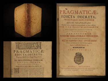 1682 Naples LAW Neapoli Biagio Aldimari Insurance Trade & Customs Italy FOLIO