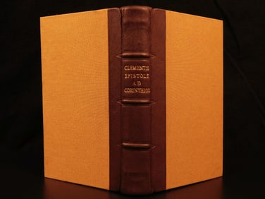 1694 Greek & Latin Epistles & Bible of Pope Clement I Early Church at Corinth