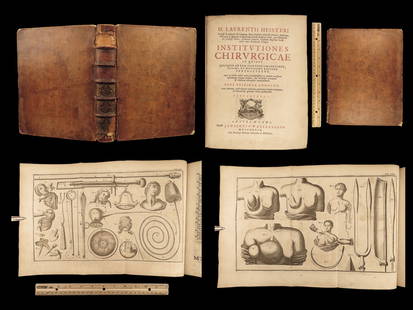 1739 SURGERY 1ed Institutions Heister OBGYN Illustrated Anatomy Medicine Latin: 1739 SURGERY 1ed Institutions Heister OBGYN Illustrated Anatomy Medicine Latin Lorenz Heister was an 18th-century German anatomist and surgeon. His best-known work Institutiones Chirurgie is a