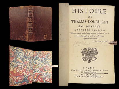 1743 History of Nader Shah Thomas Kouli-Kan by Claustre | Persia & Iran: 1743 History of Nader Shah Thomas Kouli-Kan by Claustre | Persia & Iran Nader Shah, also known as Qoli Khan, was a Persian shah known for being one of the most powerful Iranian rulers in the