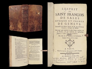 1755 Spirit of Saint Francis de Sales by Camus Bishop o Belley Catholic Geneva