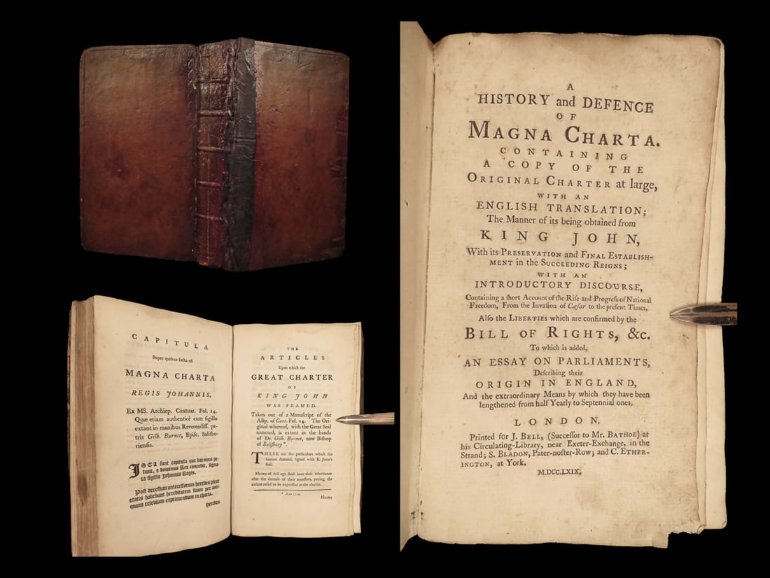 1769 Magna Carta 1st History English Constitution LAW Government Dublin Ireland (1 of 13)