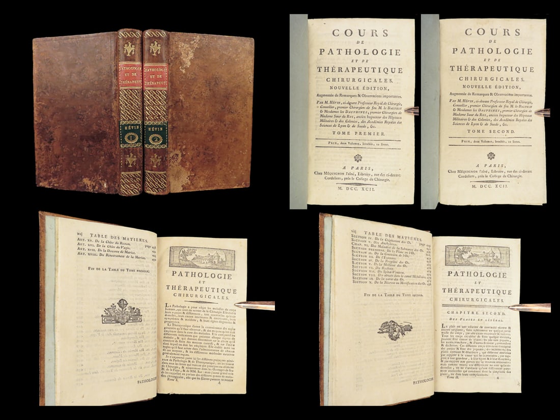 1792 Jean Simon on Pathology & Surgery Therapeutics | Medicine Tumors 2v SET (1 of 10)