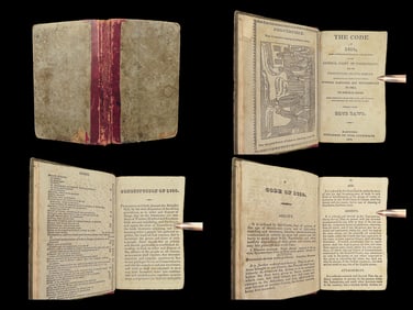 1836 SALEM WITCHCRAFT Blue Laws Code of 1650 Connecticut Witch Trials New Haven