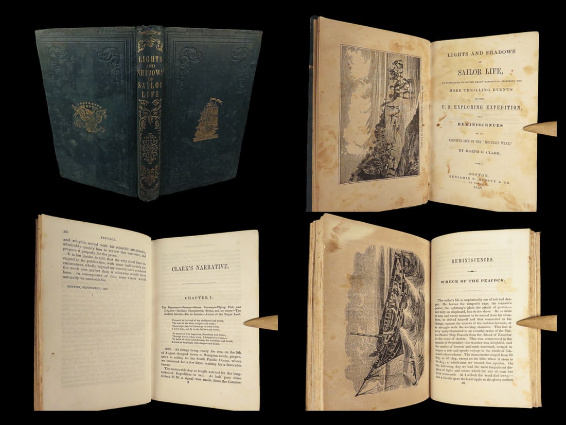 1848 Hawaii Voyages Hilo & Mauna Loa  | Lights and Shadows of Sailor Life by Clark (1 of 10)