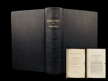 1848 Democracy in America de Tocqueville Political Philosophy pre-Civil War ed