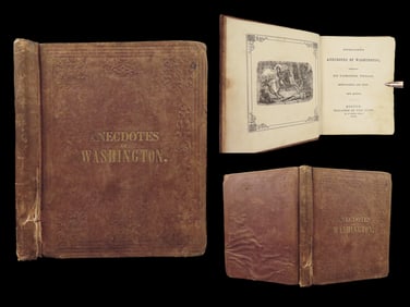 1848 George Washington Anecdotes & Stories INDIANS Mount Vernon Horses America