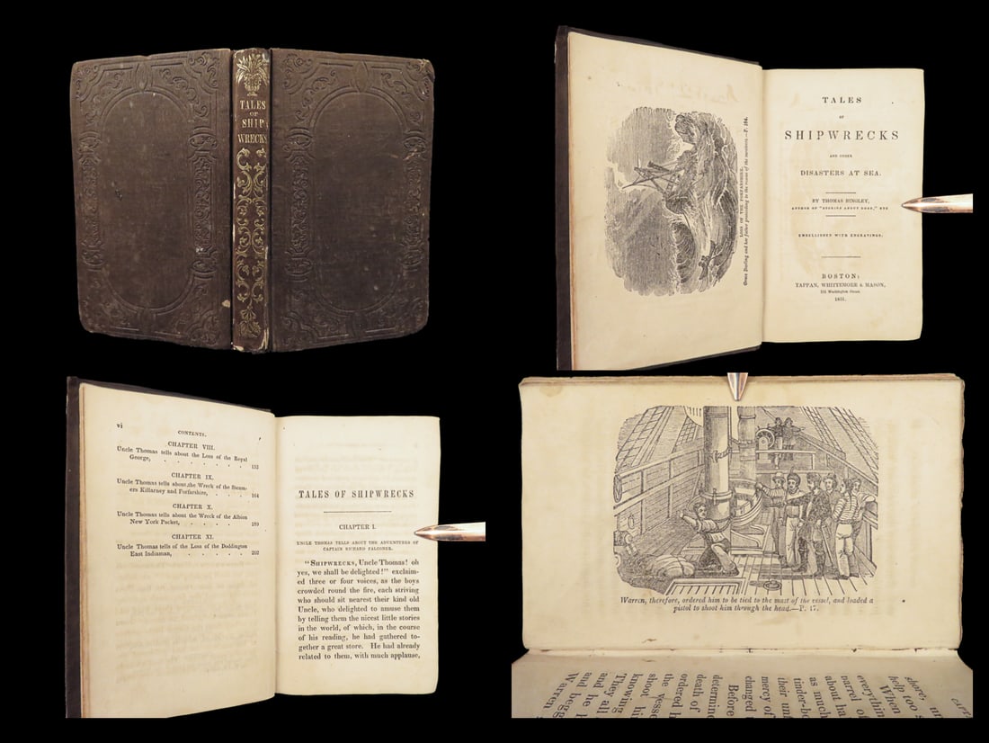 1851 SHIPWRECK Tales Disasters at Sea Mutiny of Bounty Medusa Falconer Bingley (1 of 10)