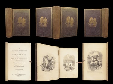 1859 Kit Carson Expeditions Modoc INDIANS Fremont Native American Illustrated