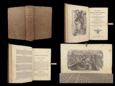 1859 AFRICA David Livingstone 1st Missionary African Travel Illustrated Zambezi