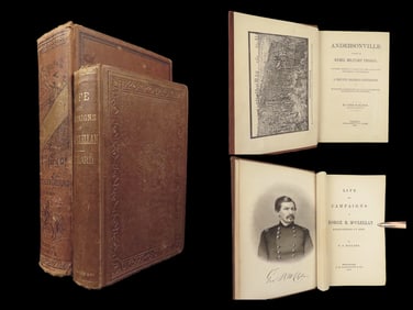 1865 Civil War Battles Life of Gen George McClellan + McElroy Andersonville 2v