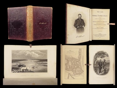 1868 CIVIL WAR Memoirs | 1st ed Life of General Ulysses S Grant by John Abbott