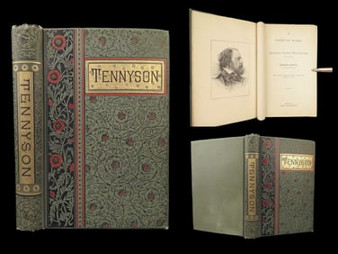 1885 Idylls of King Arthur Alfred Tennyson Sir Galahad Illustrated Troy NY