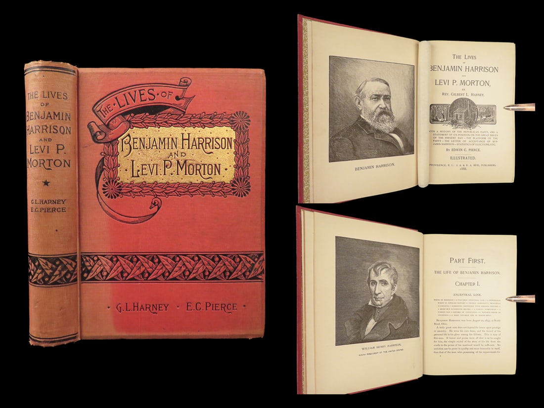 1888 History of Republican Party 1st President Benjamin Harrison GOP America (1 of 10)