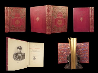 1890 RUSSIA 1st Sainte Russie Cossacks St Petersburg MOSCOW Illustrated Costume