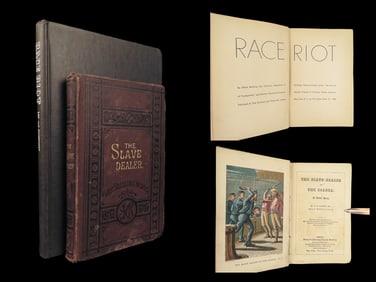 1900 African Slavery The Slave-Dealer of Coanza River by Sadler + 1943 Race Riot