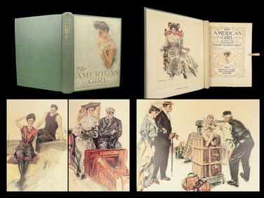 1906 FASHION 1st ed American Girl by Howard Christy | Illustrated Americana