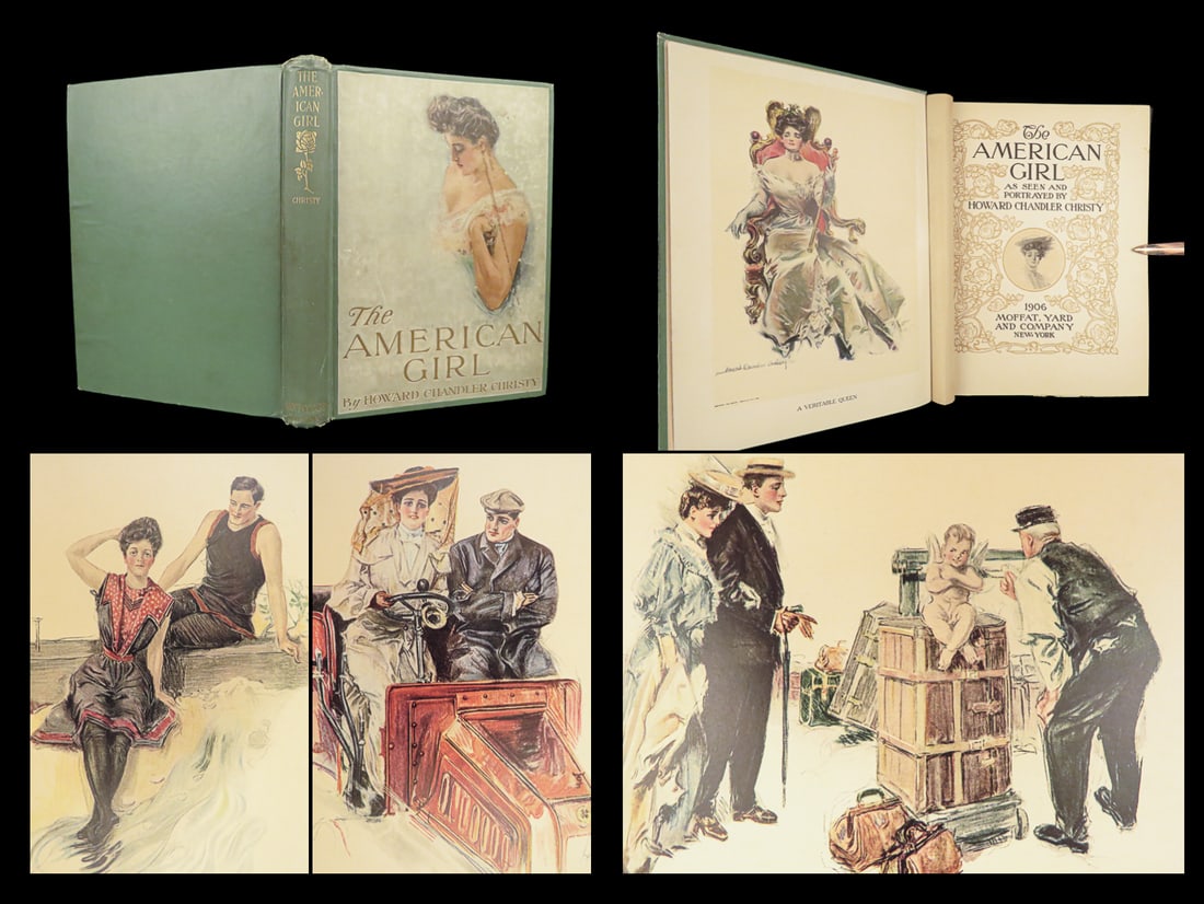 1906 FASHION 1st ed American Girl by Howard Christy | Illustrated Americana (1 of 10)