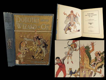 1908 Dorothy Wizard of OZ 1st Frank Baum Color Illustrated by John Neill: 1908 Dorothy Wizard of OZ 1st Frank Baum Color Illustrated by John Neill Were off to see the wizard, the wonderful Wizard of Oz!&rdquo; L Frank Baums timeless classic The Wizard of Oz was published in